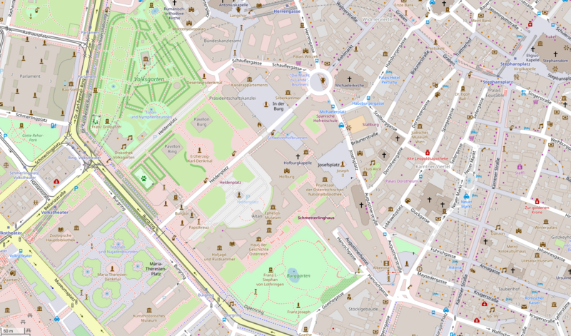OpenStreetMap: Hofburg Vienna